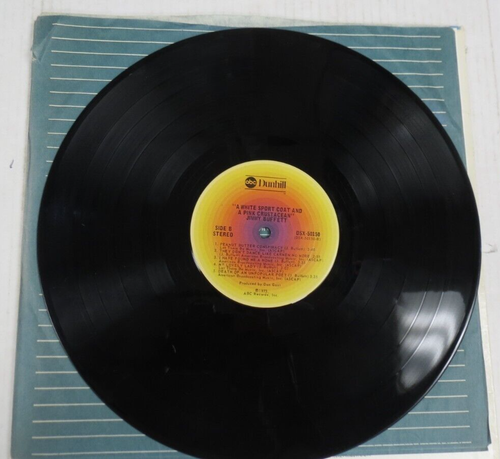 JIMMY BUFFETT A WHITE SPORT COAT AND A PINK CRUSTACEAN ALBUM 1973 DSX 50150 VG! - Picture 4 of 4