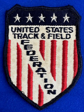 Vintage United States Track  Field Federation Sports Embroidered Patch