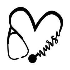Nurse Decal 5 4"x4" Choose Color