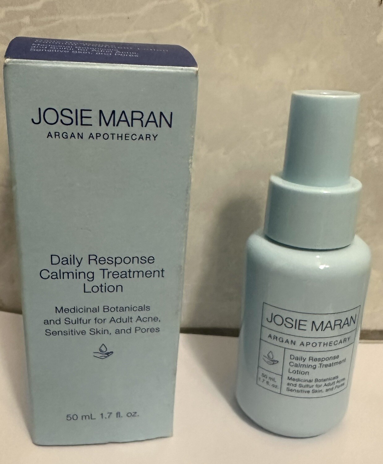 Josie Maran Argan Apothecary 1.7 oz Daily Response Calming Treatment Lotion NIB