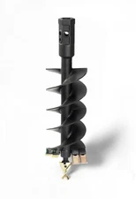 9" Compact Industrial Duty Earth Auger, 2" Hex Drive, Interchangeable Edges