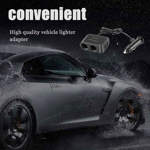 Cars Cigarette Lighter 2 Way Splitter Dual USB Charger Power Adapter 12V Sockets - Zdjęcie 6 z 12