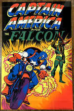 1971 THIRD EYE Marvel CAPTAIN AMERICA & FALCON POSTER Rare in High Grade