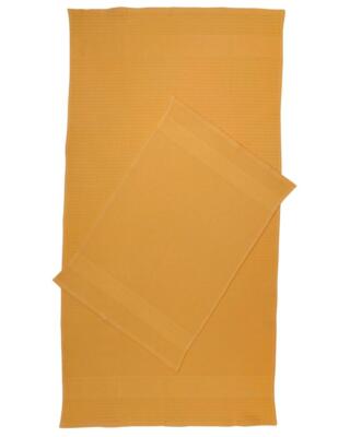 Set Asciugamani Ca' D'Oro Nido D'Ape - Coppia In Cotone Piquè Tortora - Foto 2