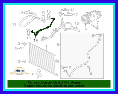 New OEM 18-20 Land Range Rover 17-20 F-Pace A/C Air Conditioning Discharge Hose