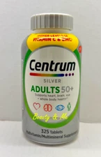 Centrum Silver ADULTS 50+, 325 Tablets ** Multivitamin & Multimineral **