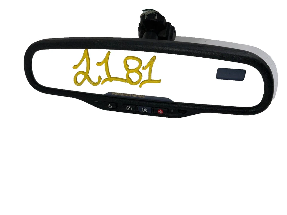 Внутреннее зеркало заднего вида 2008 SAAB 9-7X с автоматическим затемнением от оригинального производителя E11015322 - Изображение 3 из 4