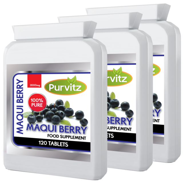 360 Maqui Berry 2000 mg compresse rapida perdita di peso aumento del metabolismo FORTE Purvitz