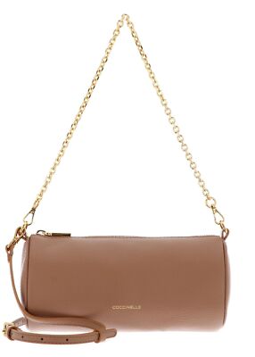 COCCINELLE Aura Mini Bag Umhängetasche Schultertasche Abendtasche Skin hellbraun