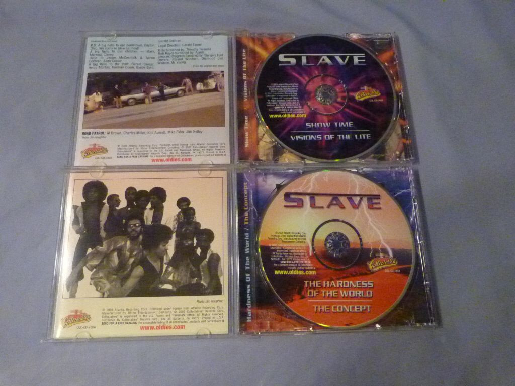 2 Slave CD's Hardness of the World/The Concept Show Time/Visions of