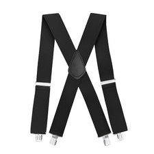 Jackster Suspenders X-back adjustable with strong Jumbo clips 2" wide