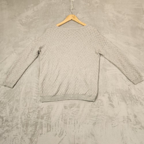 DOTTI JUMPER SIZE S GREY KNIT PULLOVER VISCOSE NYLON - Picture 9 of 10