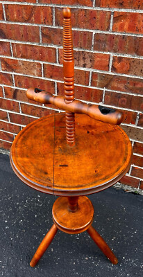 Antique Floor Standing Two Socket Candlestand with Adjustable