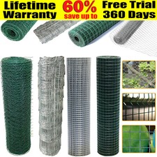 Galvanised Welded Wire Mesh Garden Pet Dog Cat Bird Aviary Rabbit Hutch Fencing