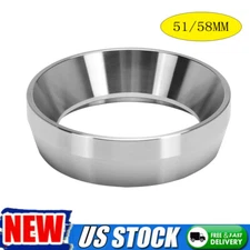 51/58MM For Portafilte Espresso Dosing Funnel Dosing Ring Filter Stainless Steel