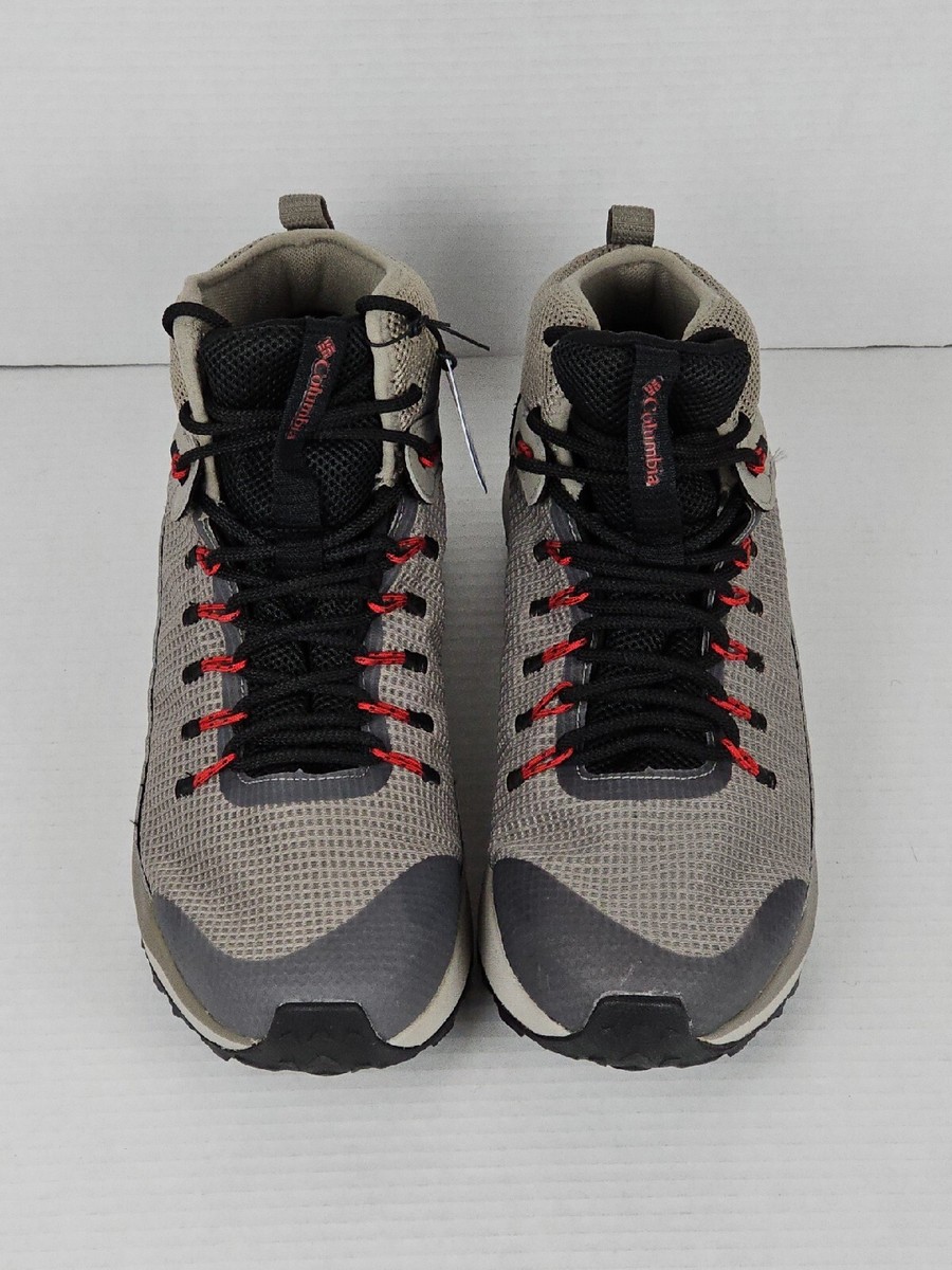 Columbia Trailstorm Mid Waterproof Hiking Boot Grey Mens Sz 