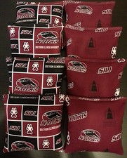 SIU SOUTHERN ILLINOIS University 8 CORNHOLE BEAN BAGS ACA Regulation Game Toss