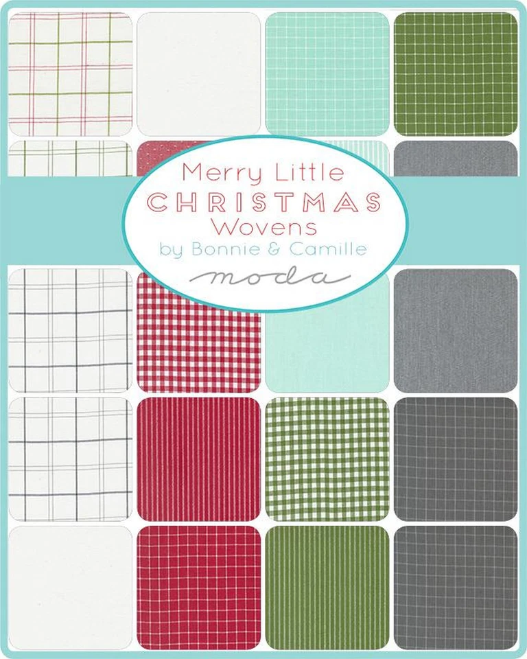 Merry Little Christmas Wovens Moda Charm Pack 42 100% Cotton 5" Precut Squares - Image 2 of 2