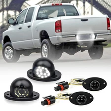 2Pc For 1994-2001 Dodge RAM 1500 2500  LED License Plate Light w/ wire Harnesses