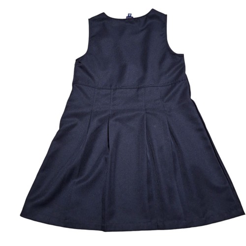 French Toast Girls Sz 14 1/2 Navy Woven Buckle Tab Uniform Jumper School Uniform - Picture 2 of 6