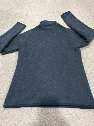 Patagonia Womens Medium Blue Better Sweater 1/4 Zip Fleece Pullover - Picture 10 of 12