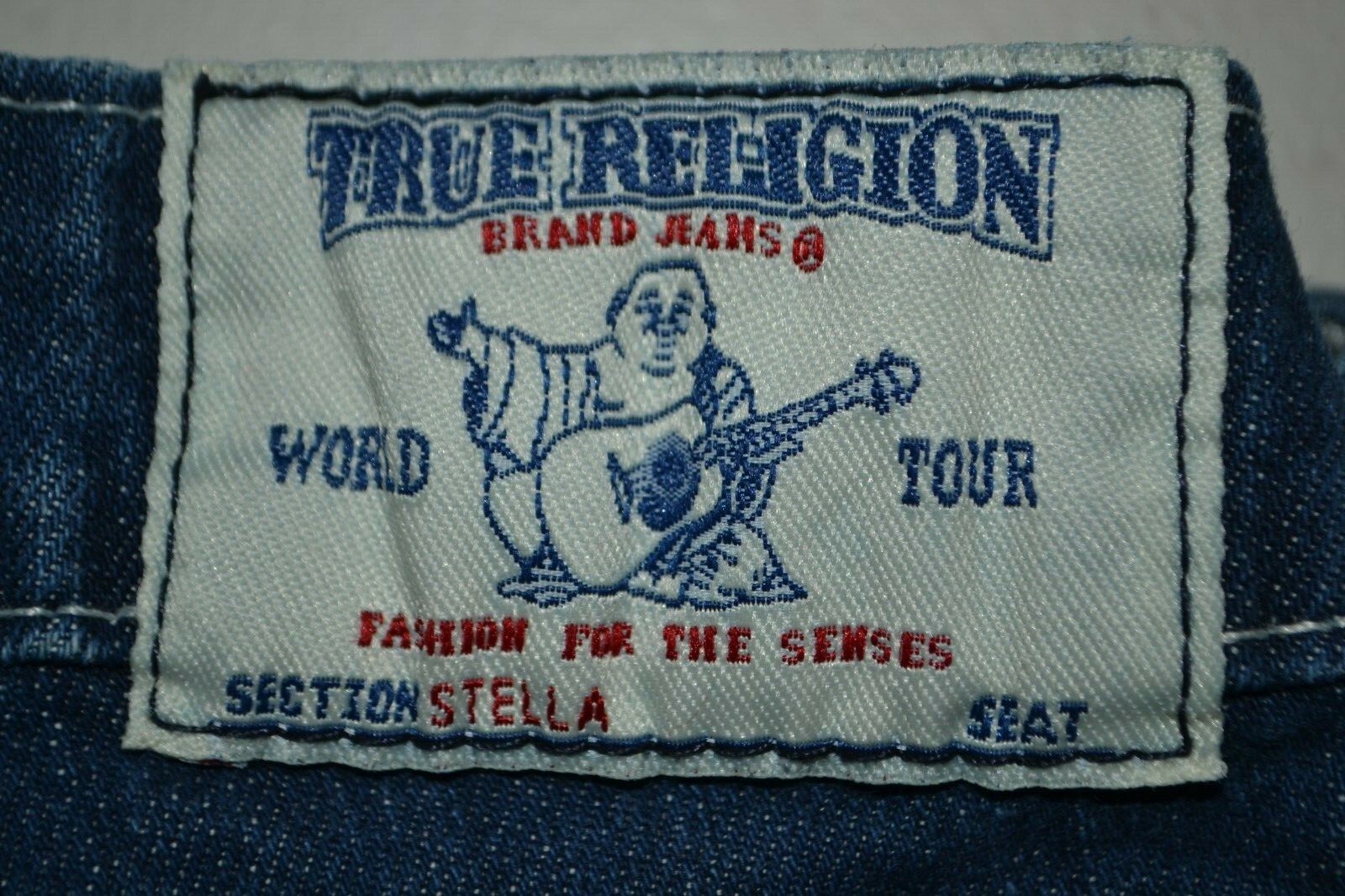 True Religion Women's Stella Skinny Blue Gem No Pocket Flaps Blue Jeans 27x33 thumbnail 3