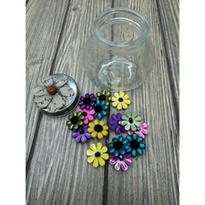 Decorative Glass Jar With Assorted Glitter Fl...
