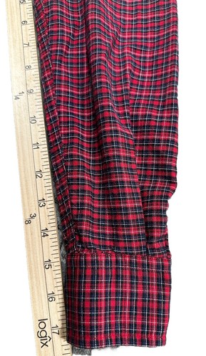 Tommy Hilfiger Womens Button Down Plaid Shirt Sz 8 Long Sleeve Red Western Ranch - Picture 8 of 14