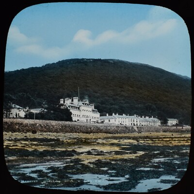 Magische Laternenfolie ROSSTREVOR QUAY & MOURNE HOTEL CO DOWN UM 1887 FOTO IRLAND