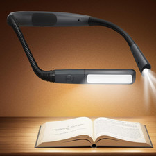 Rechargeable Neck Light, 100Hrs Long Lasting Neck Reading Light, 5 Colors  Step
