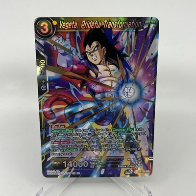 Dragon Ball Super Card Game Vegeta Prideful Transformation SR Foil Card