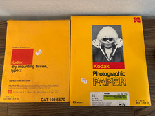 Kodak Photographic Paper 25 Count 8 x 10 in  Kodak Dry Mounting Tissue type 2
