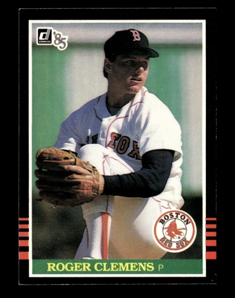 Roger Clemens Baseball Boston Red Sox Sports Rookie Trading Cards