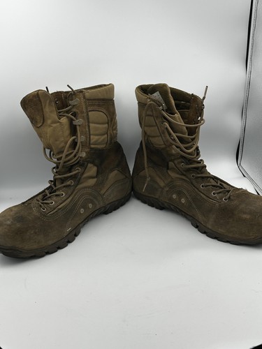 Stivali Belleville Sabre 533 ST Uomo Taglia 13,5 Marrone Combat Punta Acciaio ASTM EH - Foto 11 di 14