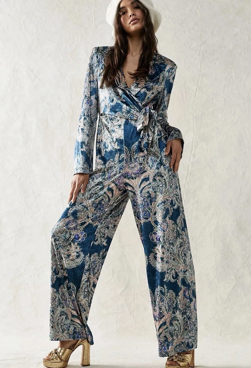 Blue Velvet Jumpsuits & Rompers for Women for sale - eBay