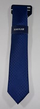 Haggar Men's Geometric Tie Color: Blue 100 Polyester NEW 