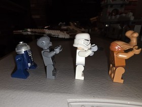 Rare! LEGO Star Wars Jedi Scout Fighter 75051 All Minifigs Included