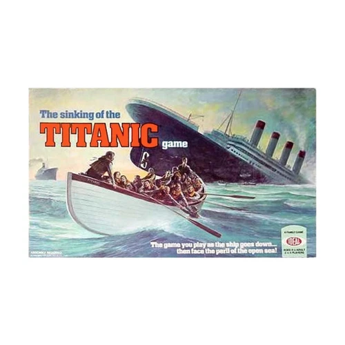 Ideal Boardgame Sinking of the Titanic Game Box Fair/VG
