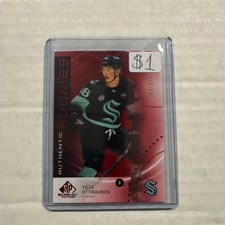 Upper Deck SP Game Used Authentic Rookies #AR-OT Ottavainen Red /399 Kraken