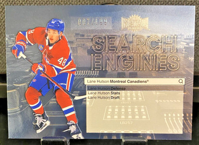 2024-25 Metal Universe Search Engines Spectrum 007/199 Lane Hutson Rookie ST22