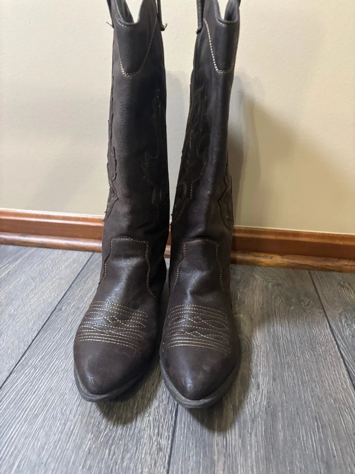 Botas vaqueras Rampage Waylen marrón talla 10 para mujer estilo vaquera Foto 2 de 4