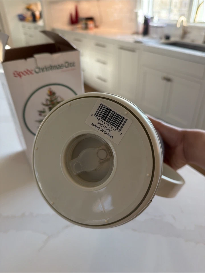 Vintage Spode Christmas Tree Thermal Carafe Thermos Pot Coffee Tea Hot Water - Image 4 of 4