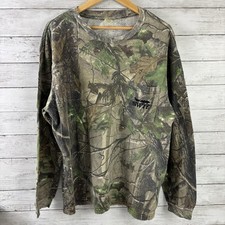 Vintage Liberty Realtree Camo Long Sleeve T Shirt Mens Large NWTF Logo Hunting