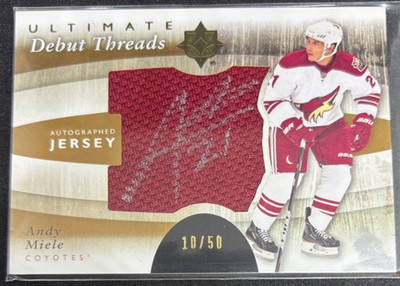 2011-12 Ultimate Collection - Debut Threads Andy Miele #DT-AM Autographs /50