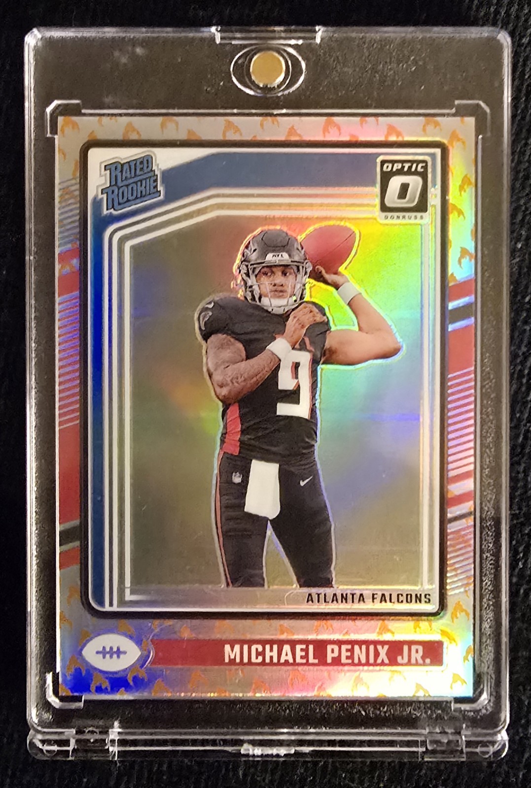 2024 Panini Donruss Optic - Rated Rookie Michael Penix Jr. #279 Fire Prizm (RC)