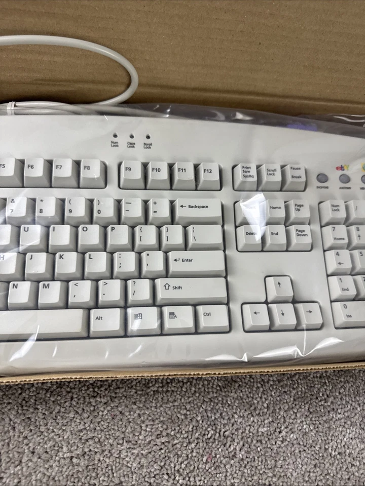 eMachines Wired Multimedia Keyboard eKB-5000 NEW in Box eBay Button - Image 3 of 4