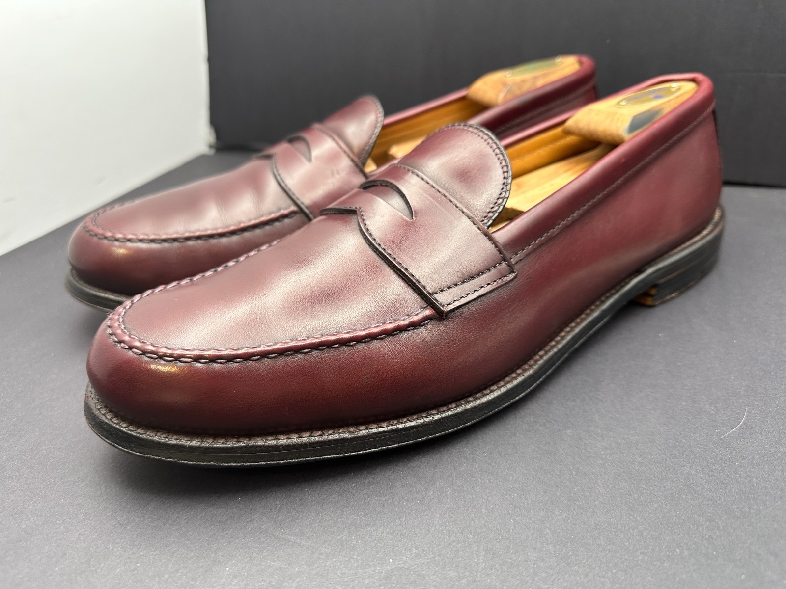 Alden 984 Burgundy Calfskin LHS / Penny Loafer