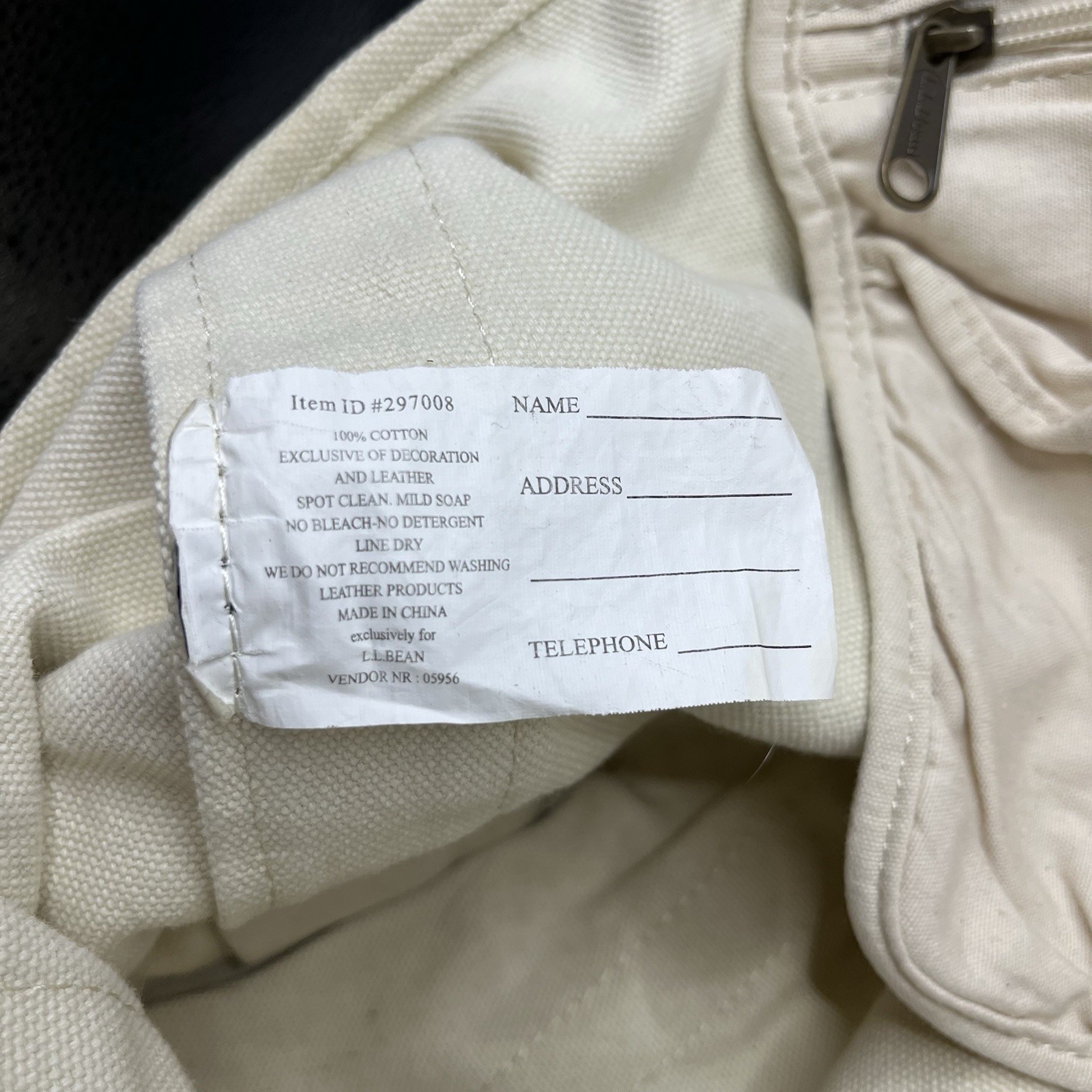 LLBean Tote Bag (Missing Button) - image 6