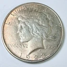 1923-D $1 Peace Silver Dollar, 90% SILVER XF EXTRA FINE CONDITION #9441