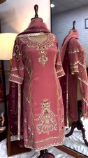 Indian Style Heavy Faux Georgette Top And Palazzo With Dupatta For Women  Girls